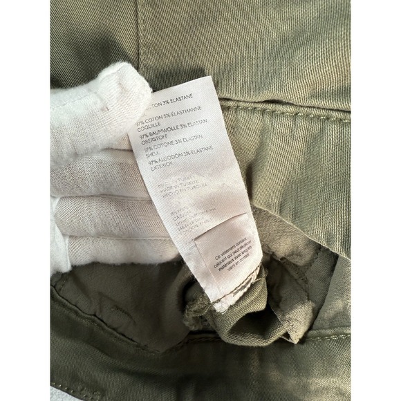 Free People Billie Chino Pleated Shorts In Green Women's Size 6 - Picture 4 of 11